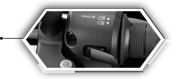 3-Step Adjustable Rear SuspensionThis special edition Activa comes with black chrome highlights, both on the front and on the logo carved on the side panels, projecting the premium essence of the scooter.
