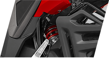 3-Step Adjustable Rear SuspensionThis special edition Activa comes with black chrome highlights, both on the front and on the logo carved on the side panels, projecting the premium essence of the scooter.