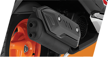 3-Step Adjustable Rear SuspensionThis special edition Activa comes with black chrome highlights, both on the front and on the logo carved on the side panels, projecting the premium essence of the scooter.
