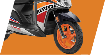 3-Step Adjustable Rear SuspensionThis special edition Activa comes with black chrome highlights, both on the front and on the logo carved on the side panels, projecting the premium essence of the scooter.